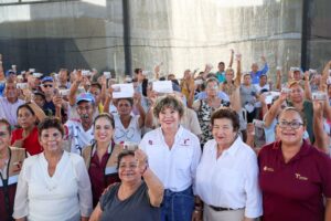 Entrega SEBIEN paquetes alimentarios en Tampico