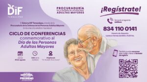 DIF Tamaulipas conmemora el Día Nacional de las Personas Adultas Mayores con ciclo de conferencias
