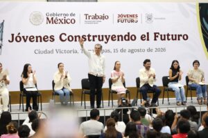 Se reúne Claudia Sheinbaum con jóvenes tamaulipecos: son el eje central del presente