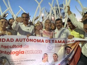 Da la UAT cálida bienvenida a la presidenta Claudia Sheinbaum enel Campus Tampico