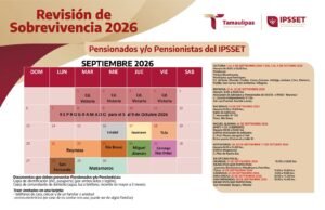 Reprograma IPSSET la Revisión de Sobrevivencia 2026 en Ciudad Victoria